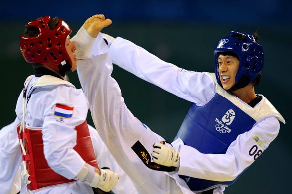 Taekwondo training